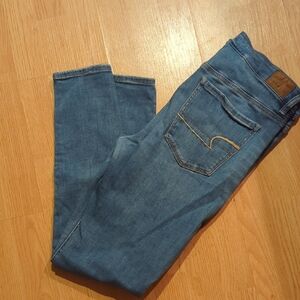 American Eagle Outfitters Light Blue Jeans Stretch Straight Fit